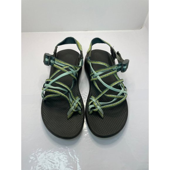 Chaco ZX3 Green Turquoise Sandals W10 - Picture 2 of 7
